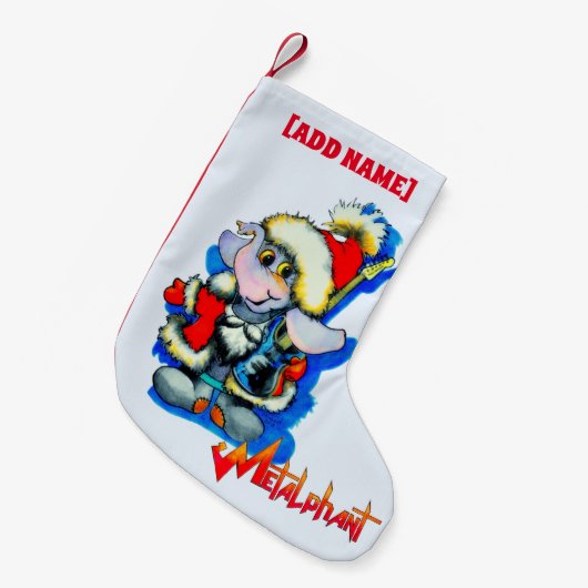 Metalfant Winter Holiday Stocking Kleine Kerstsok (Voorkant (Hangend))