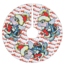 Metalfant Winter Holiday Tree Skirt - wit Kerstboom Rok