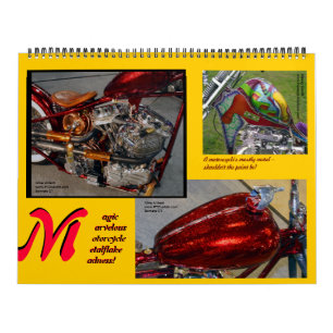 Metalflake Madness Huge Size Motorcycle Paint 2014 Kalender