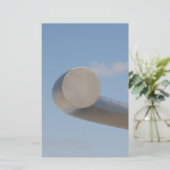 Metalic Blue Skies Briefpapier (Staand voorkant)