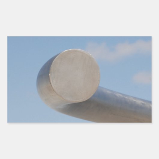 Metalic Blue Skies Rechthoekige Sticker (Voorkant)