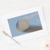 Metalic Blue Skies Rechthoekige Sticker (Envelop)