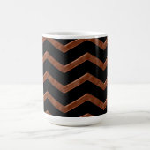 Metalic Bronze Zig Zag Pattern Koffiemok (Center)