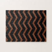 Metalic Bronze Zig Zag Pattern Legpuzzel (Horizontaal)
