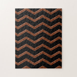 Metalic Bronze Zig Zag Pattern Legpuzzel