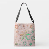 metalic starfishs embossed texturized cool sweet crossbody tas (Achterkant)