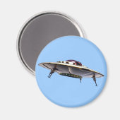Metalic UFO Magnet Magneet (Voorkant / Achterkant)