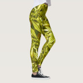 Metallic Abstract 101 Lime Green Leggings (Rechts)