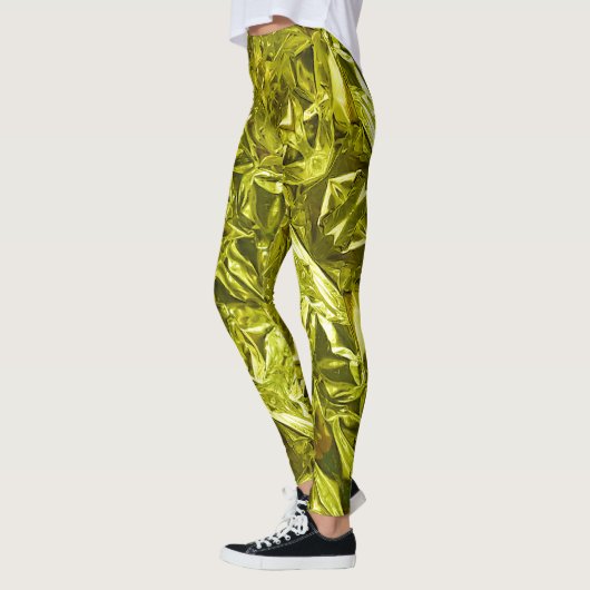 Metallic Abstract 101 Lime Green Leggings (Links)