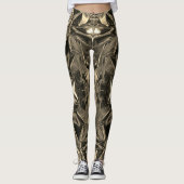 Metallic Abstract 101 Sepia Leggings (Devant)