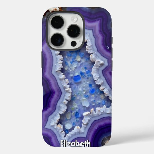 Metallic Abstract in koninklijke kleuren Case-Mate iPhone Case (Achterkant)