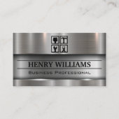 Metallic achtergrond | Hardwarehulpmiddelen Visitekaartje (Voorkant)