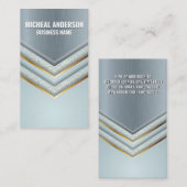 Metallic achtergrond | Luxury Shapes Visitekaartje (Voorkant / Achterkant)