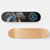 *~* Metallic AP88 Elementaire Fierce Blauwgroen Dr Skateboard (Horizontaal)