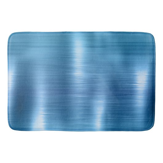 Metallic Aqua Blue Badmat (Voorkant)
