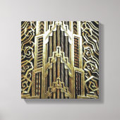 Metallic art nouveau design, , elegant, chic, canvas afdruk (Voorkant)