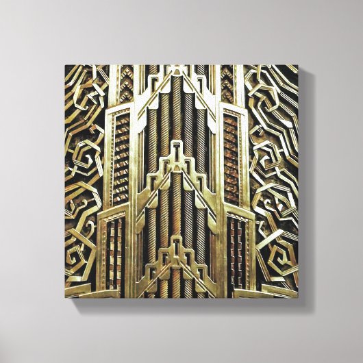 Metallic art nouveau design, , elegant, chic, canvas afdruk (Voorkant)