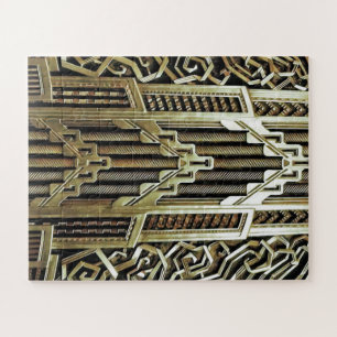 Metallic art nouveau design, , elegant, chic, legpuzzel