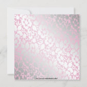 Metallic Baby roze bachelorette Kaart (Achterkant)