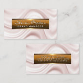 Metallic banner | Elegant zijderoute Visitekaartje (Voorkant / Achterkant)