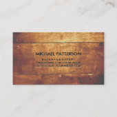 Metallic Banner Monogram | Hardwood Visitekaartje (Achterkant)