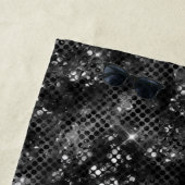 Metallic Black Glitter Personalized Strandlaken (In situ)