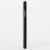 Metallic Black met zwarte Paisley Lace Case-Mate iPhone Case (Achterkant/rechts)