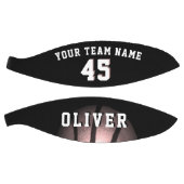 Metallic Black Player Team Name Number Basketbal (Panelen)