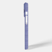 Metallic blauw en donkerblauw kant monogram Case-Mate iPhone case (Achterkant / Links)