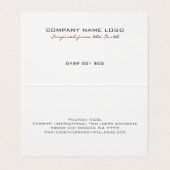 Metallic blauw-tint moderne achtergrond visitekaartjes (Binnenkant ongevouwen)