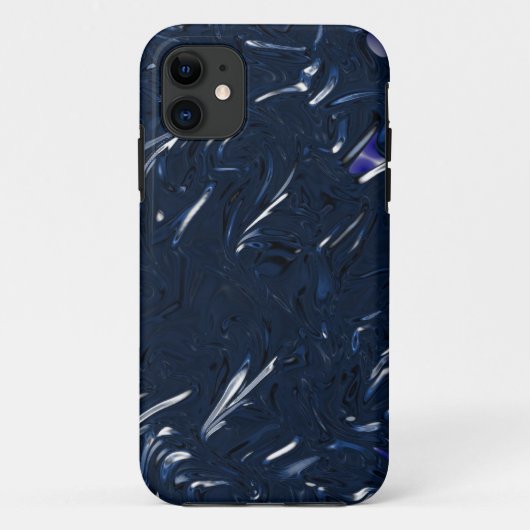 Metallic Blue Case-Mate iPhone Case (Achterkant)