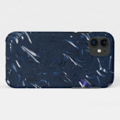 Metallic Blue Case-Mate iPhone Case (Achterkant (horizontaal))