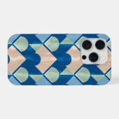 Metallic blue geometric diamond shapes (Verso Horizontal)