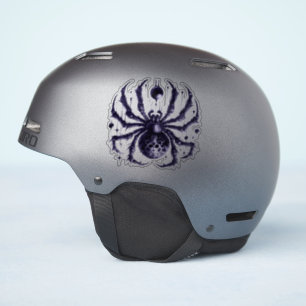 Metallic Blue Spider Illustratie Sticker