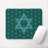 Metallic Blue Star van David Muismat (Met muis)