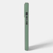 Metallic Bord Groen Textuur Roestvrij staal Look Case-Mate iPhone Case (Achterkant / Links)