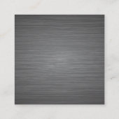 Metallic borstholte achtergrond vierkante visitekaartje (Achterkant)