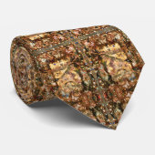 Metallic Bronze Butterfly Dance by Deprise Stropdas (Opgerold)