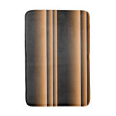 Metallic Bronze Copper Brown Ombre Stripes Badmat (Voorkant Verticaal)