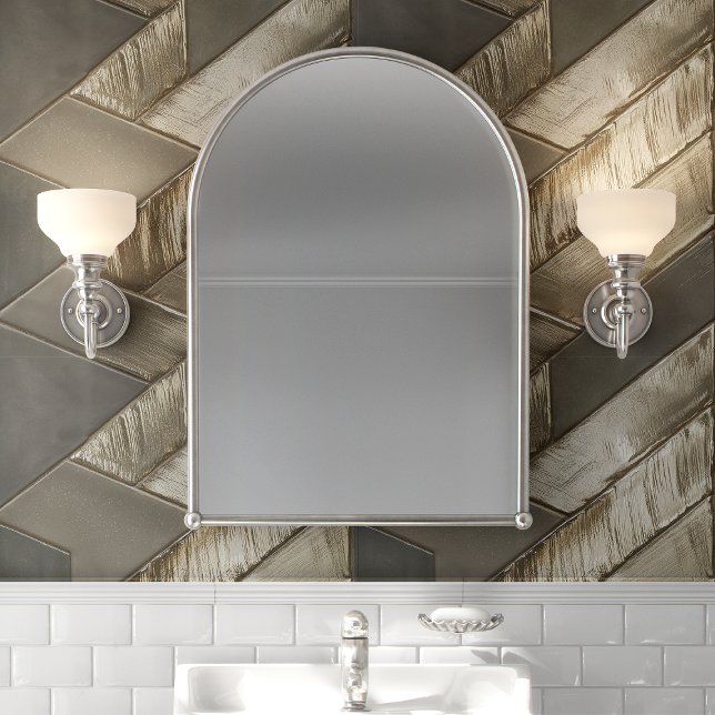 Metallic Bronze Herringbone Chevron Behang (Creator heeft geüpload)