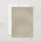 METALLIC BRONZEN GLITTER WITTE BLOEMEN CUSTOM RSVP (Achterkant)