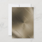 METALLIC BRONZEN RELIËF WITTE BLOEMEN CUSTOM RSVP (Achterkant)