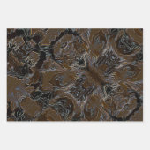 Metallic Brown Camouflage Inpakpapier Vel (Voorkant 2)