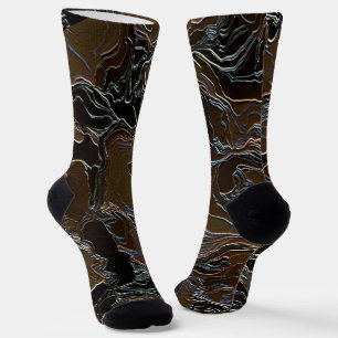 Metallic Brown Camouflage Sokken