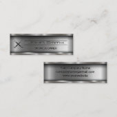 Metallic Brushed Industrial | Wrenches Mini Visitekaartje (Voorkant / Achterkant)