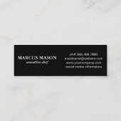 Metallic Butcher Knife Monogram Mini Visitekaartje (Achterkant)