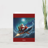 Metallic Christmas Feestdagen Kaart (Achterkant)