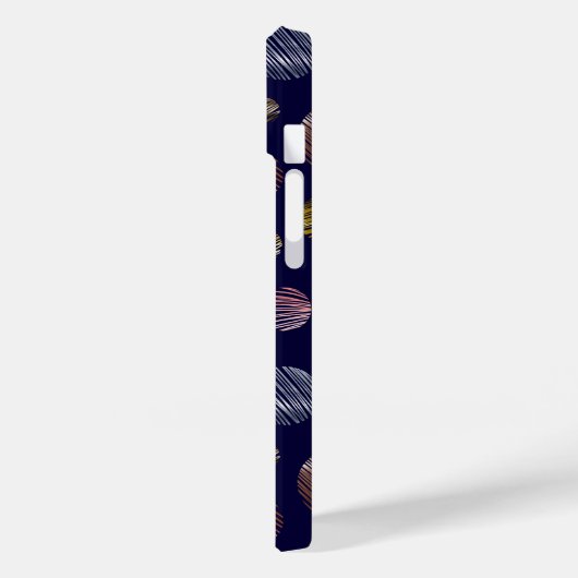 Metallic cirkels patroon Case-Mate iPhone case (Achterkant / Links)