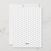 Metallic Coquette Bow Kerstmis Fotokaart Feestdagenkaart (Achterkant)