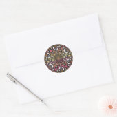 Metallic Crystal Mandala Ronde Sticker (Envelop)